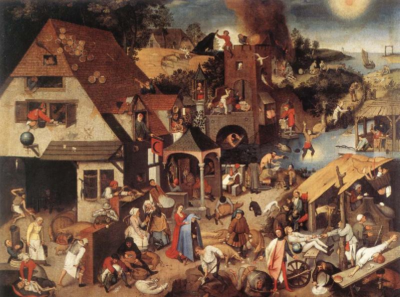 BRUEGHEL, Pieter the Younger Proverbs fd